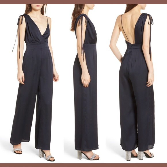 NEW $175 Keepsake the‎ Label I've Got You Jumpsuit in Navy Blue [SZ Small ] - Picture 1 of 8